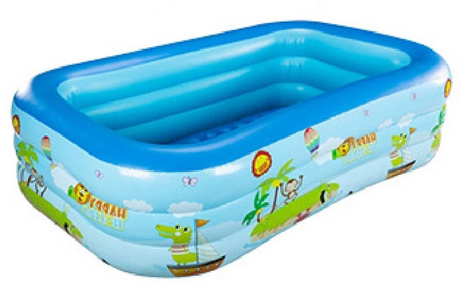充氣游泳池, 藍色, 1個