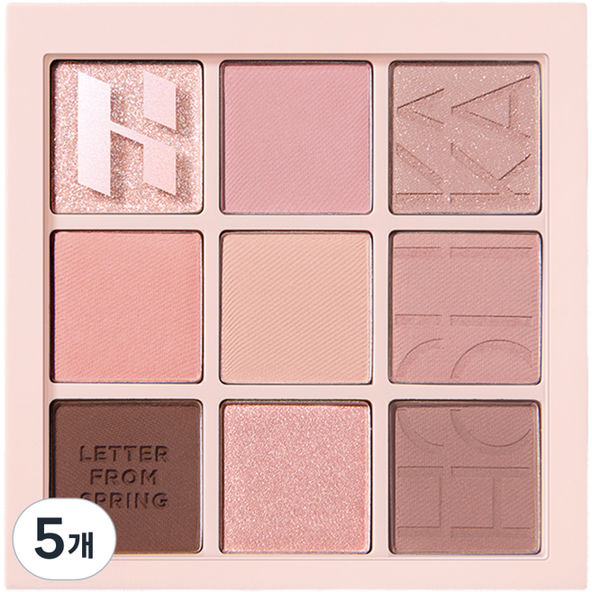 HOLIKA HOLIKA My Fave Mood 眼影盤, 11 Letter From Spring, 5個