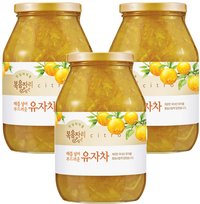 복음자리 배를 넣어 부드러운 유자차, 1.03kg, 1개입, 3개