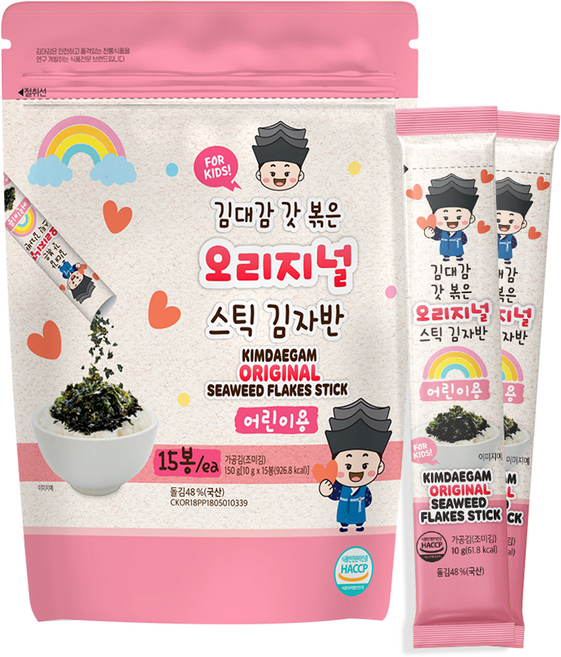 김대감 스틱 김자반 오리지널 어린이용 15p, 150g, 1개