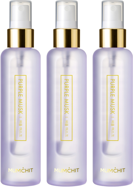 멈칫 헤어 앤 바디미스트 퍼플 머스크, 105ml, 3개