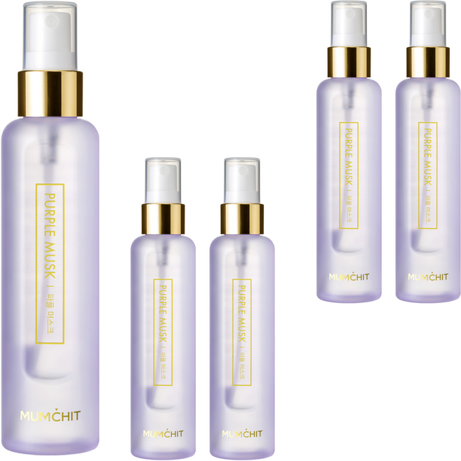 멈칫 헤어 앤 바디미스트 퍼플 머스크, 105ml, 5개