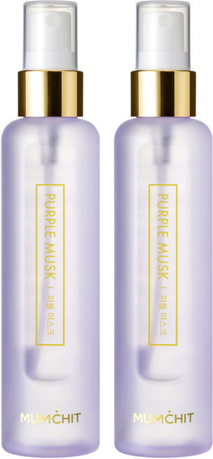 멈칫 헤어 앤 바디미스트 퍼플 머스크, 105ml, 2개
