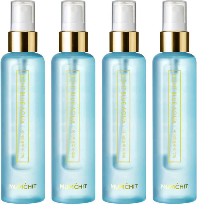 멈칫 헤어 앤 바디미스트 라이트블루 아쿠아, 105ml, 4개