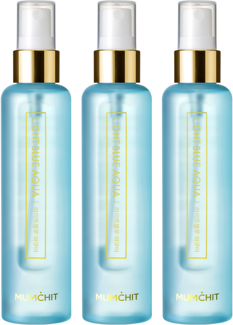 멈칫 헤어 앤 바디미스트 라이트블루 아쿠아, 105ml, 3개