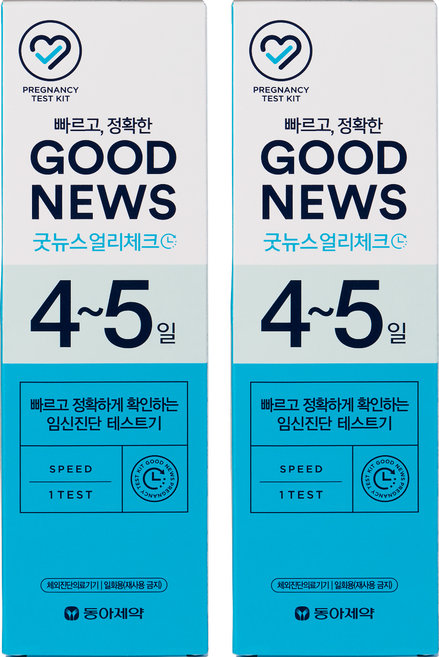 동아제약 굿뉴스 얼리체크 임신진단 테스트기, 1개입, 2개