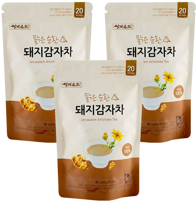 쌍계명차 맑은 순환 돼지감자차, 2.2g, 20개입, 3개