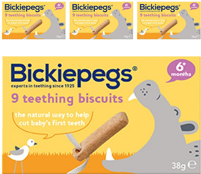 빅키페그 티딩비스킷, 순한맛, 38g, 4개