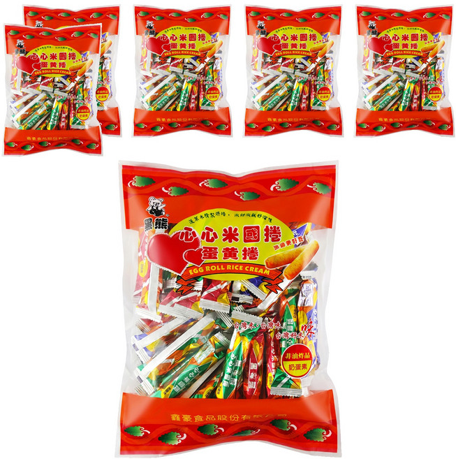 黑熊 米國捲 蛋黃捲, 400g, 6袋