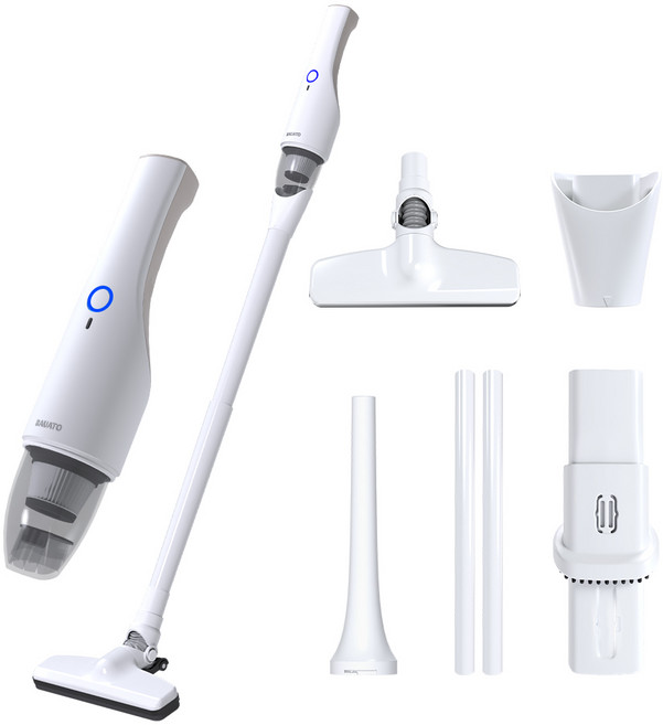 바우아토 핸딕스 프로제트 DC 모터 다용도 미니 무선 핸디 청소기, 화이트, D-B-0702