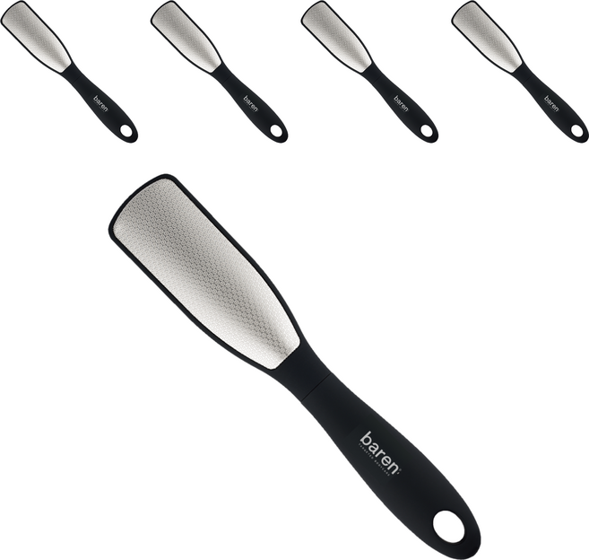 바렌 양면 스테인레스 발각질제거기, 1개입, 5개