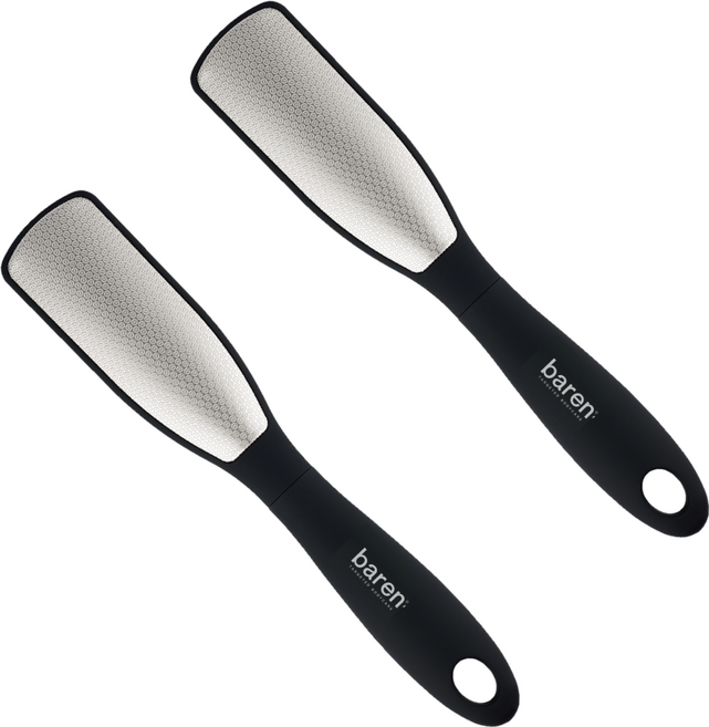 바렌 양면 스테인레스 발각질제거기, 1개입, 2개