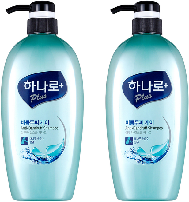 하나로 플러스 비듬두피 케어 샴푸, 680ml, 2개