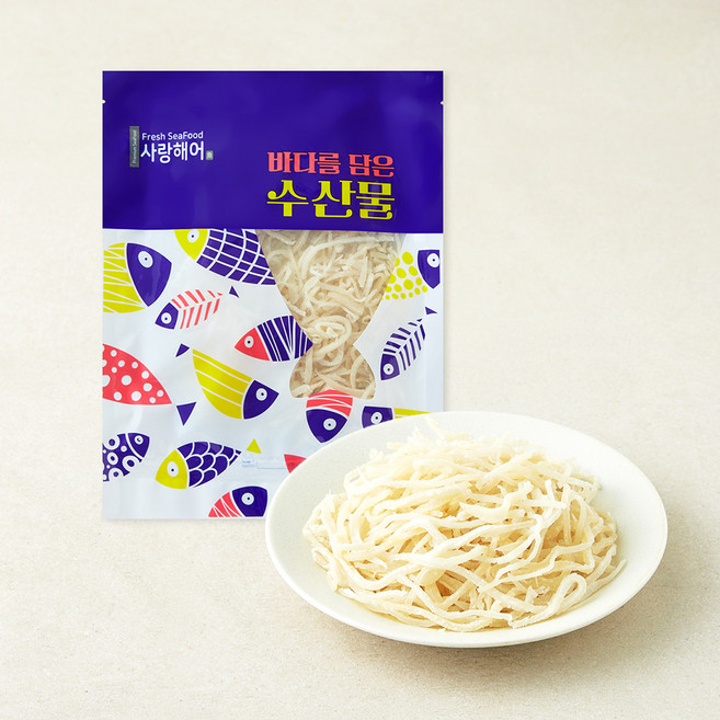 사랑해어 백진미채, 1개, 150g