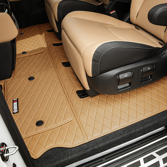 비비키 차량용 모노륨 5D입체매트 풀세트, 기아 카니발 4세대 가솔린/디젤 9인승 (컴포트0) 2020년 7월~2023년, 새들브라운