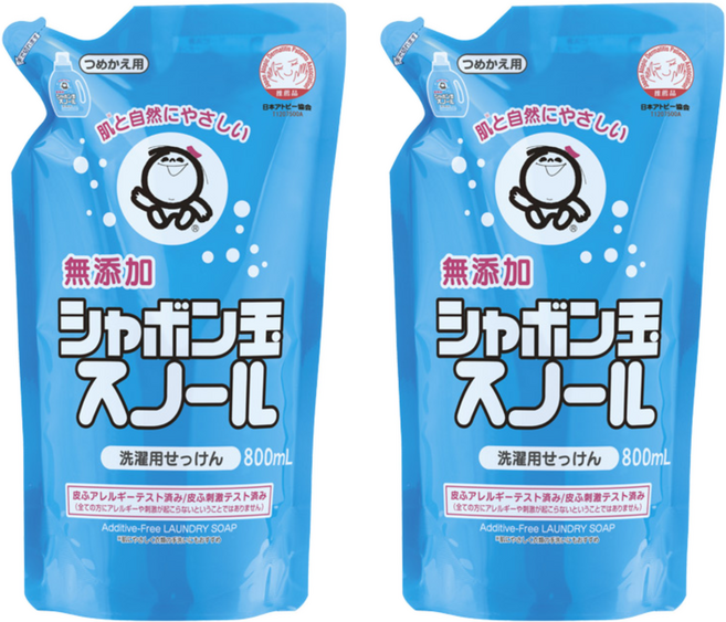 샤본다마 스노르 액상세제 리필, 800ml, 2개