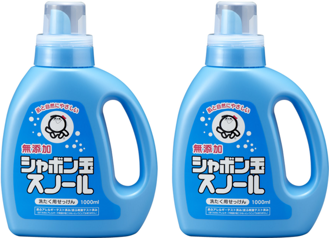 샤본다마 스노르 액상세제 본품, 1L, 2개