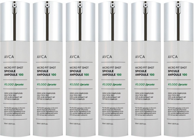 아브카 마이크로 핏샷 스피큘 앰플 100, 50ml, 6개