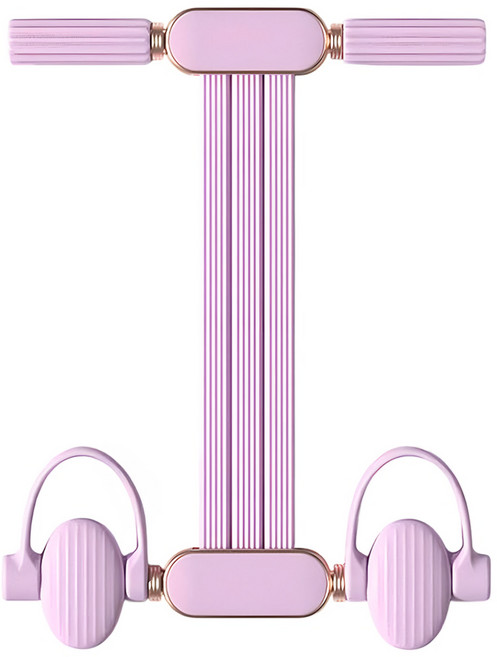 MICHAEL FITNESS 麥克健身 90磅可調 腳蹬拉力器 流線款, 紫色, 1條