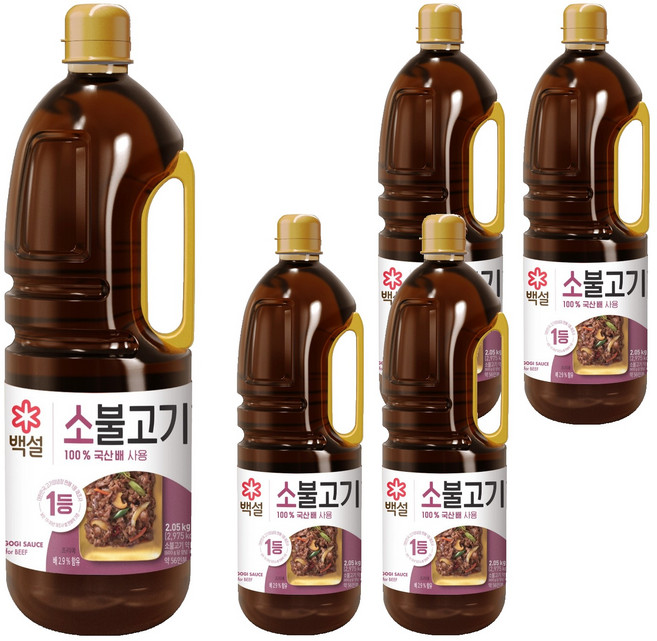 백설 소불고기양념, 2.05kg, 5개