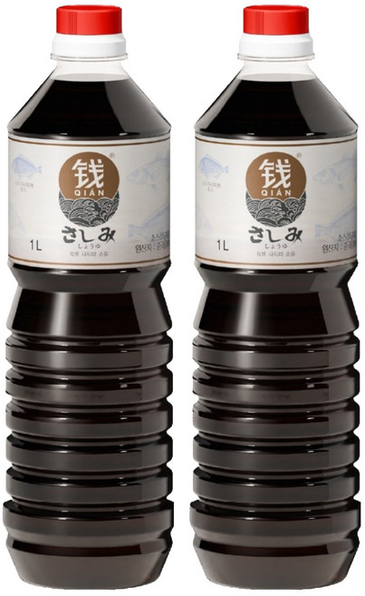 치엔 사시미 쇼유, 1L, 2개