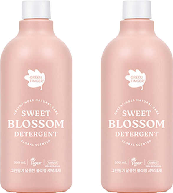 그린핑거 달콤한 블라썸 세탁세제, 500ml, 2개