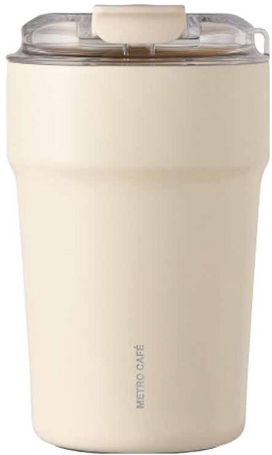 락앤락 메트로카페 세라믹 텀블러, 바닐라라떼, 400ml, 1개