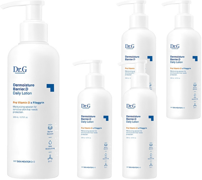 닥터지 더모이스처 배리어 D 로션, 200ml, 5개