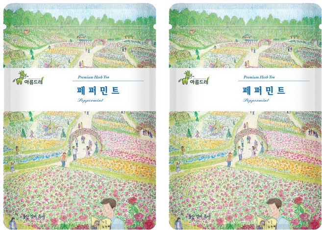 아름드레 프리미엄 삼각티백 페퍼민트, 1.1g, 25개입, 2개