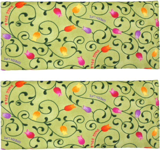 그린라이프 허브 사각눈찜질팩 카키, 2개