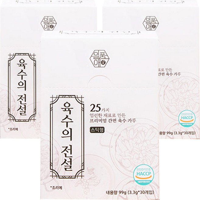 육수의전설 30개 스틱타입, 99g, 3개