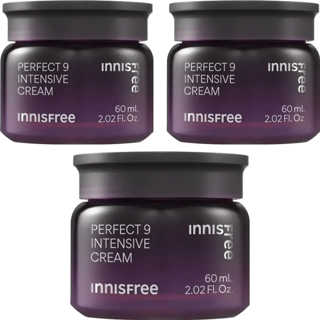 INNISFREE 台灣公司貨 九重完美青春再生活膚霜, 60ml, 3罐