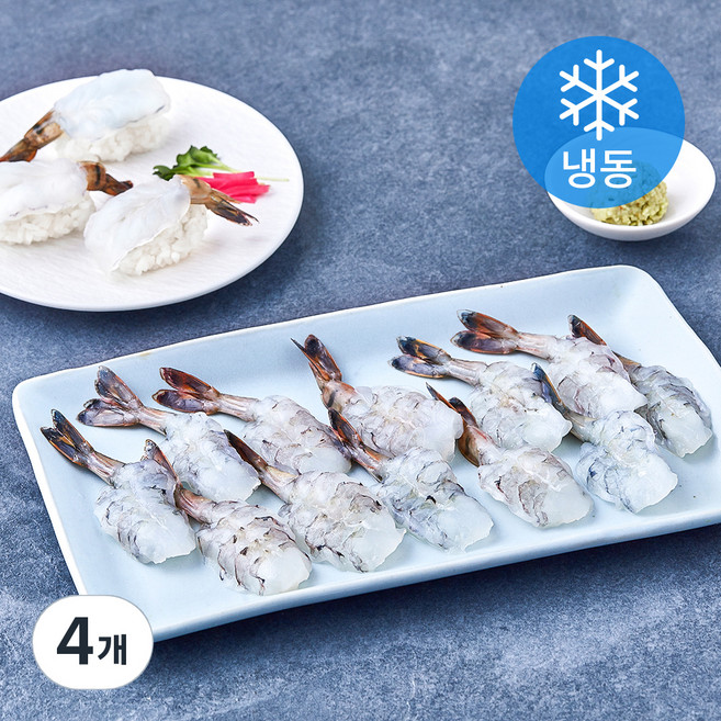 청미새우 초밥용 (냉동), 4개, 200g(20미)