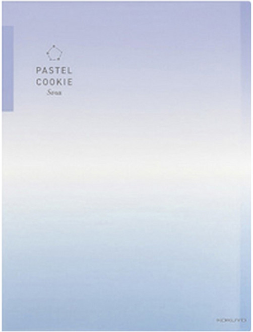 KOKUYO 國譽 Pastel Cookie Sora 收納資料夾 A4 30枚入 藍色, 藍藍色, 1本