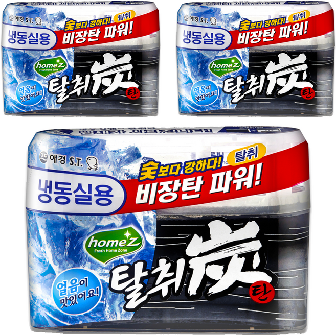 홈즈 탈취탄 본품 냉동실용, 70g, 3개