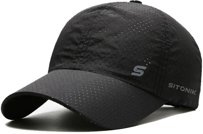 시토닉 남녀공용 스포츠 매쉬 캡모자, 블랙, 1개 - 쿠팡