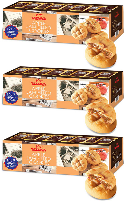 타타와 사과필드쿠키 60p, 600g, 3개