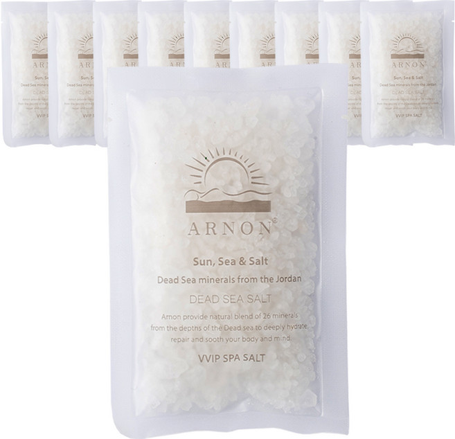 아르논 사해소금 입욕제 내추럴, 80g, 10개