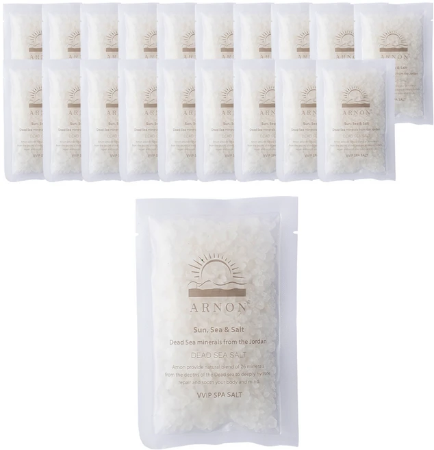 아르논 사해소금 입욕제 내추럴, 80g, 20개 - 쿠팡