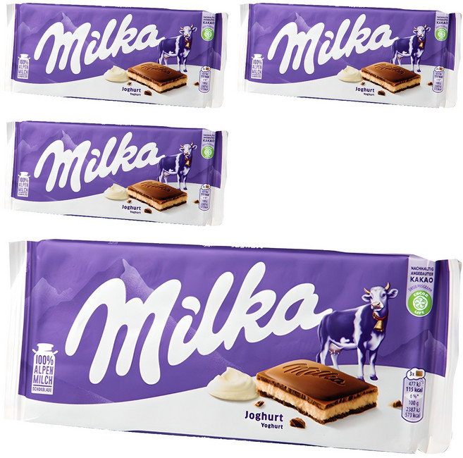 밀카 초콜릿 요거트, 100g, 4개