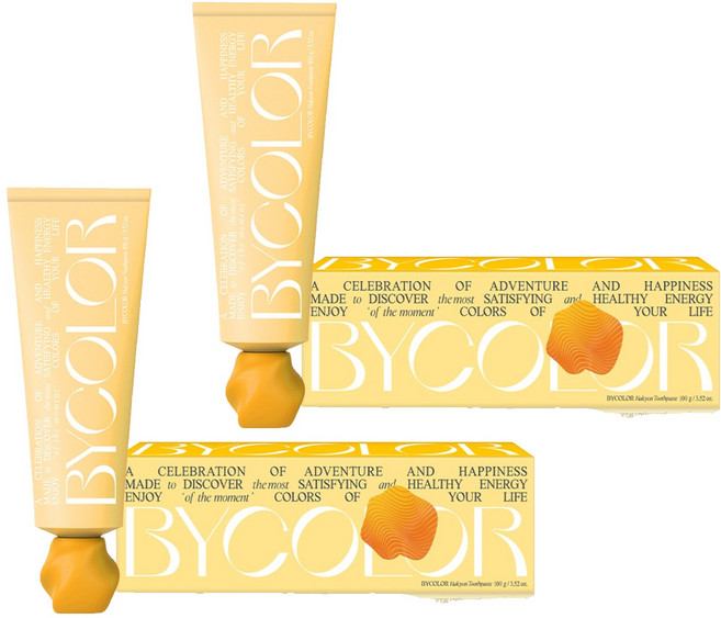 BYCOLOR Halcyon 1450 高氟牙膏, 2個, 100g
