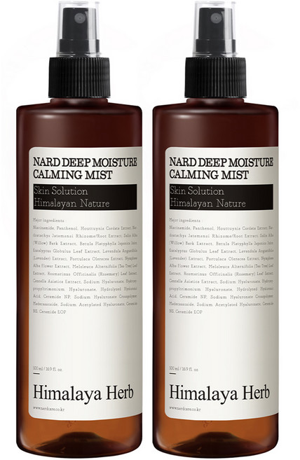 나드 딥 모이스처 진정 미스트, 500ml, 2개