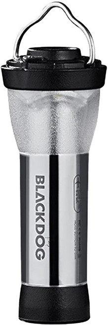 BLACK DOG 黑狗 戶外露營手電筒黑狗燈暖光版 銀色燈3.0升級款, 1個, 銀色