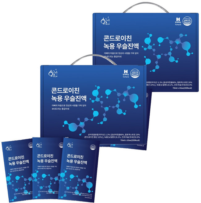 황금이네 콘드로이친 녹용 우슬진액 10p, 2개, 700ml