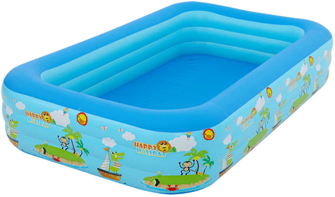 充氣泳池 一池多用, 藍色, 1個