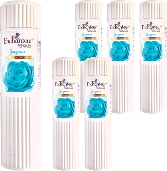 Enchanteur 艾詩 香氛爽身粉 玫瑰晚香玉 藍色, 200g, 6瓶