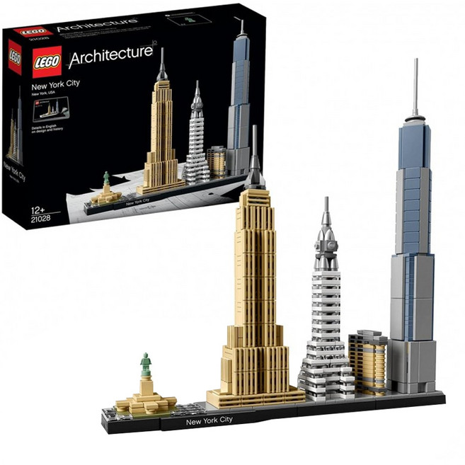 LEGO 21028 經典建築系列 美國紐約 New York City, 混和顏色, 1盒