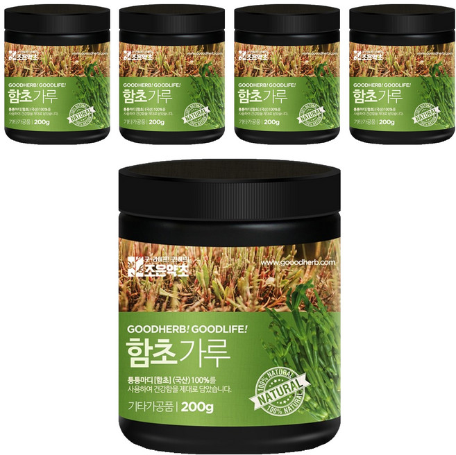 조은약초 프리미엄 함초 가루, 200g, 5개