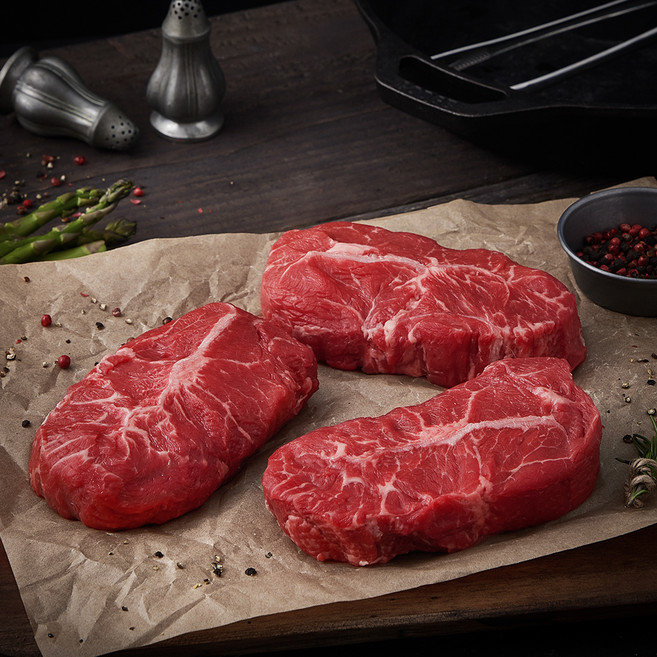 미국산 초이스 부채살 스테이크 (냉장), 600g, 1개