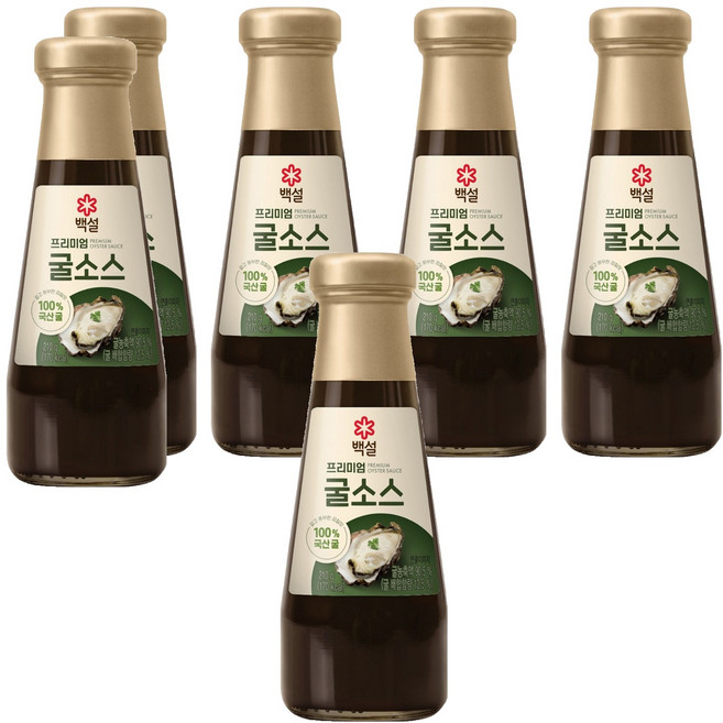 백설 프리미엄 굴소스, 210g, 6개